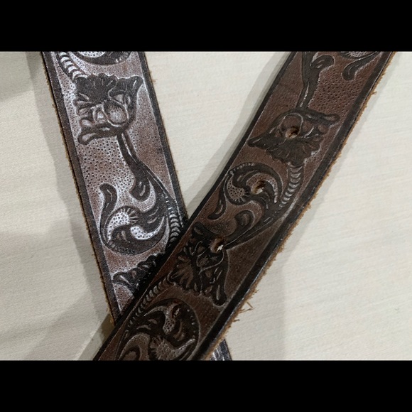 Women’s Brown Embroidered Belt - Picture 3 of 4